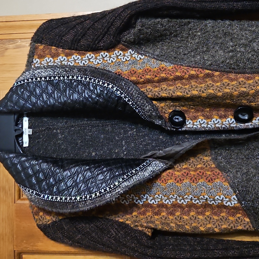 Sioni Y2k Steampunk Brown Multi Patchwork Button … - image 5